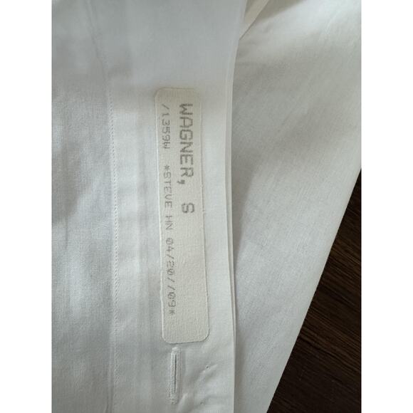 Brioni Dress Shirt Mens Large 15.5 White Tuxedo French Cuff Pintuck Pleat Italy - Picture 11 of 15